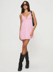 Nicoletta Mini Dress Light Pink Petite