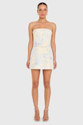 Fae Pink Mini Dress in Somerset