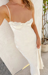 Mariana Cream Lace Bust Midi Dress