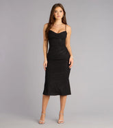 Starlit Sweetheart Sparkle Midi Dress