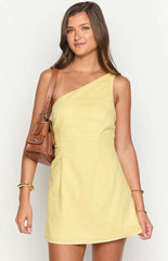 Freida Yellow Mini Dress