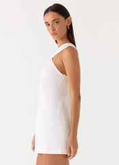 Be My Baby Mini Dress - White