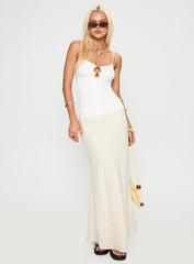 Bet You Wanna Bead Detail Top White