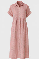 Ladies' Elegant Midi Dress With Pockets