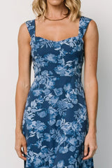 Mandy Maxi Dress | Blue Floral